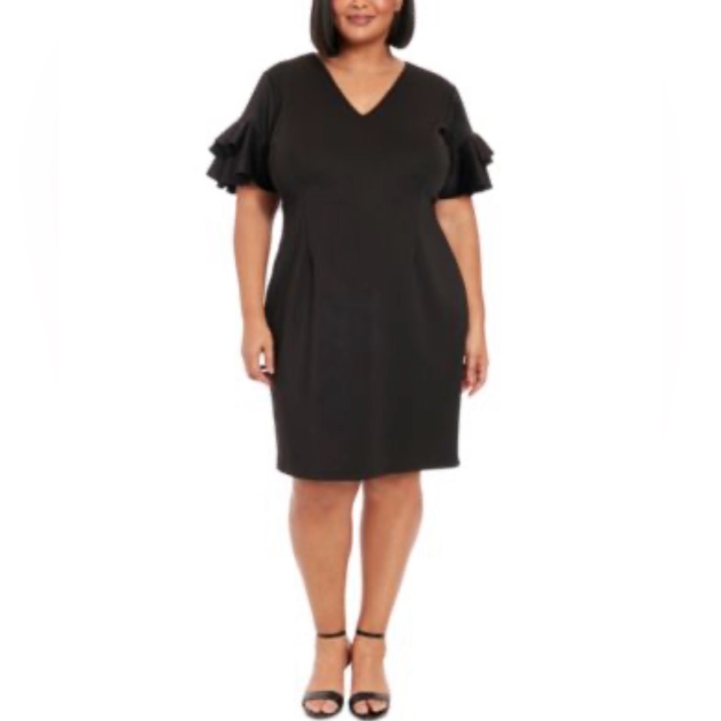 (22) London Times Plus Size Dress